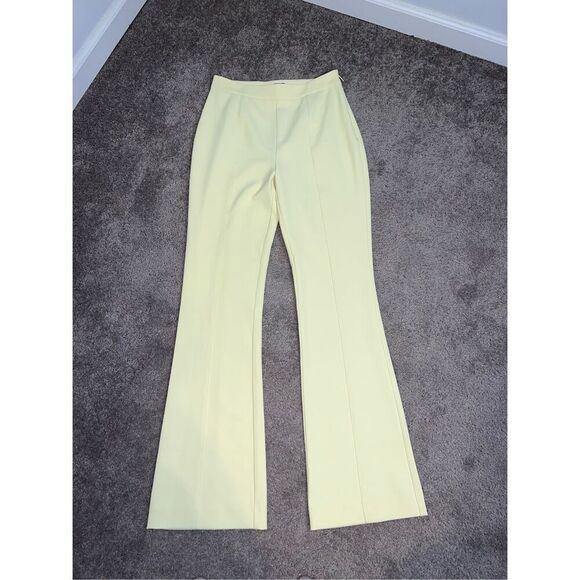 Women’s GUESS Yellow Flare Pants Work Slacks 8 - Picture 1 of 8